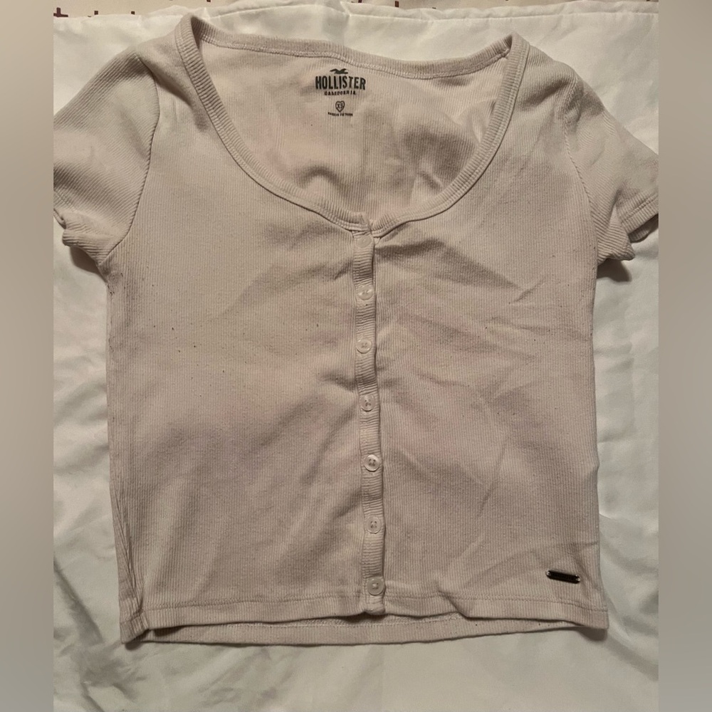 Hollister Cream Shirt XS